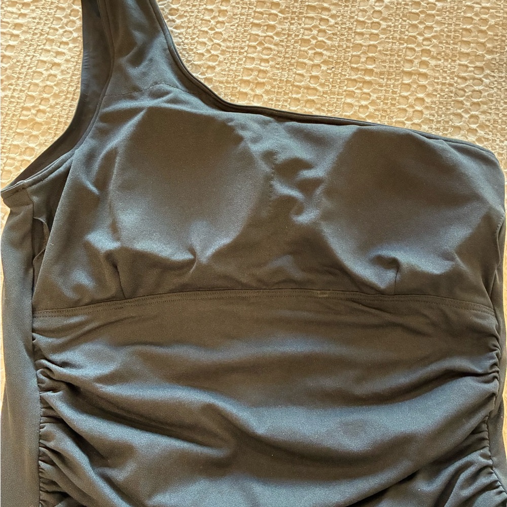 Albion Black One-Shoulder Swim One Piece - Picture 4 of 4